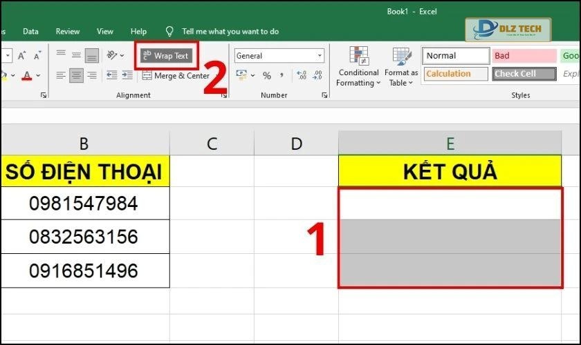 Hướng dẫn để nối chuỗi có xuống dòng với hàm CONCATENATE