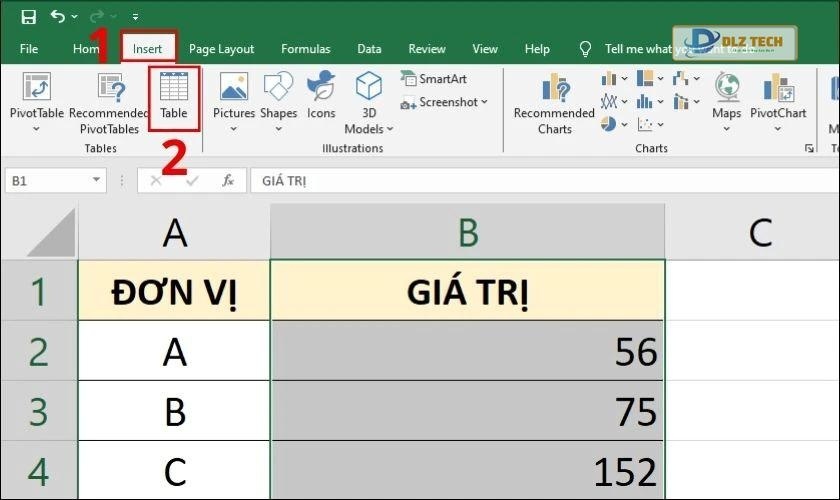 Minh họa bài toán tính căn bình phương bằng hàm POWER QUERY