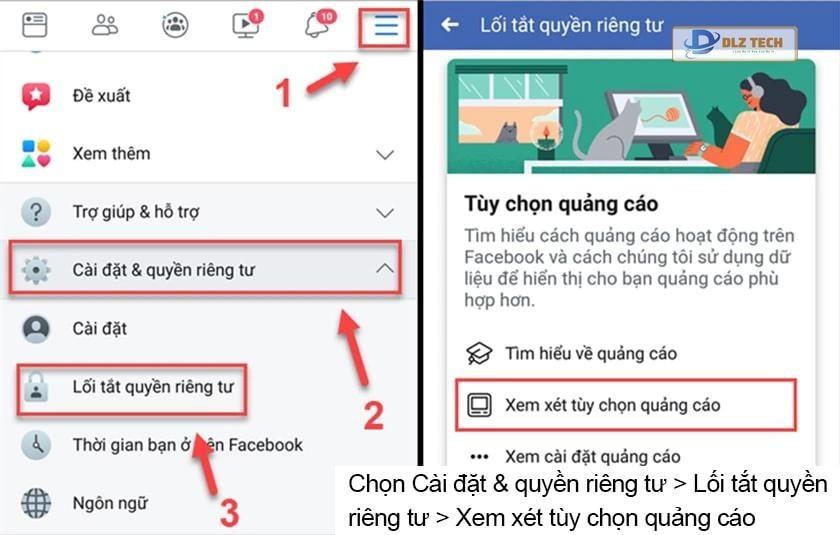Hướng dẫn chặn quảng cáo Facebook