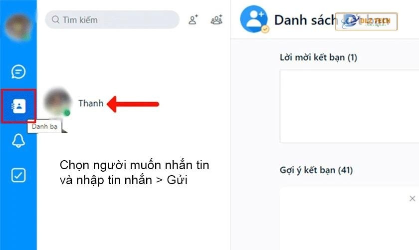 Cách sử dụng chat Zalo me trên PC