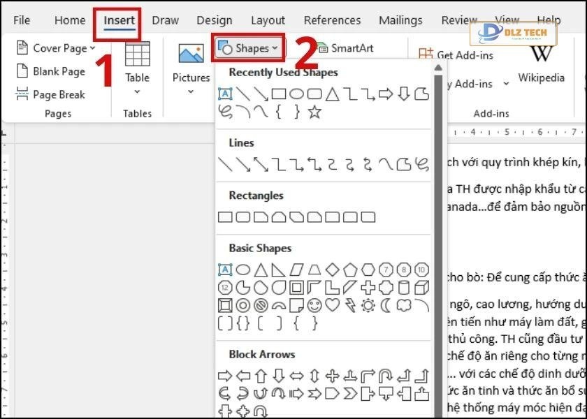 cách chèn ảnh vào khung có sẵn trên word