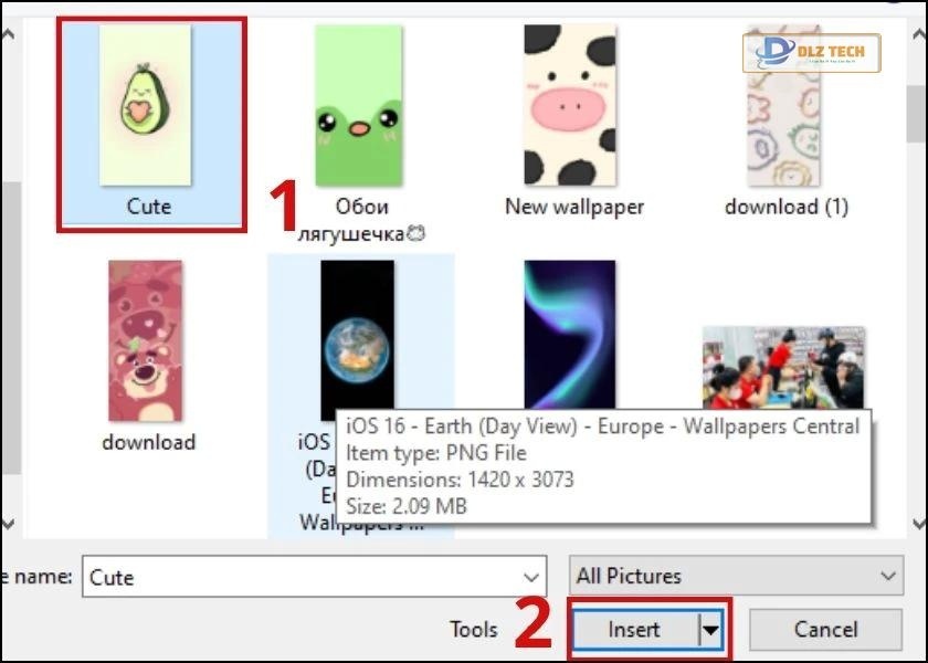 cách chèn hình vào khung trong văn bản nhanh chóng