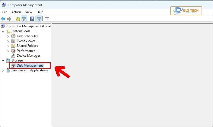 Chọn Disk Management để thực hiện chia ổ đĩa trên Win 11