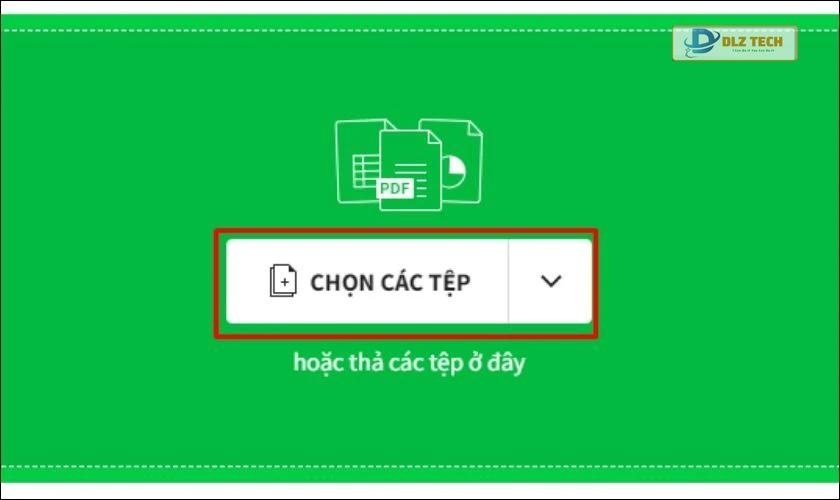Chọn vào mục chuyển đổi từ file PDF sang Excel tại trang chủ