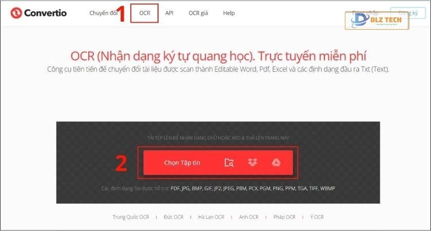 Cách chuyển đổi file ảnh sang excel bằng Convertio