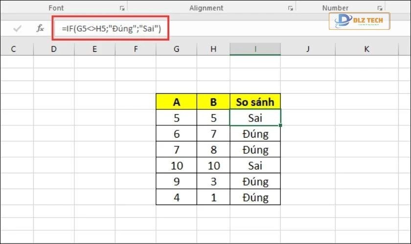 Cách tìm giá trị True/False