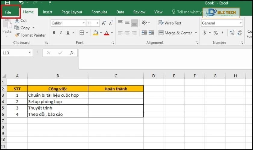 Cách tạo ô vuông đánh dấu tích trong Excel