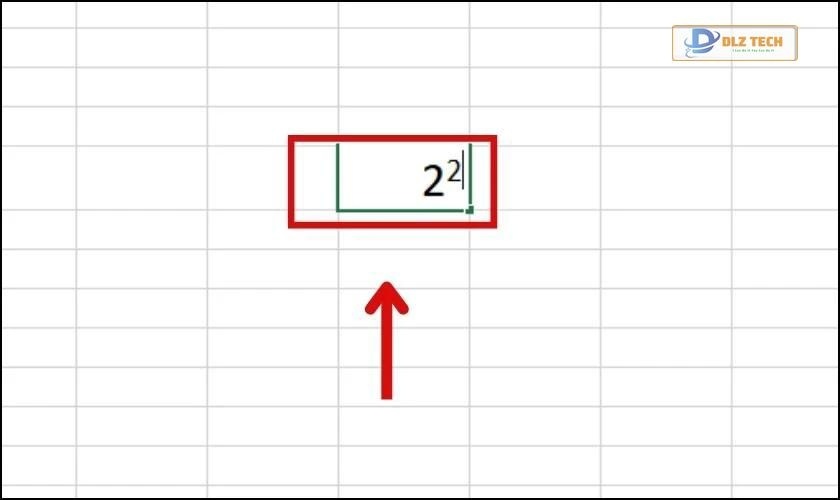 Sử dụng phím tắt trong Excel để viết số mũ trên, dưới