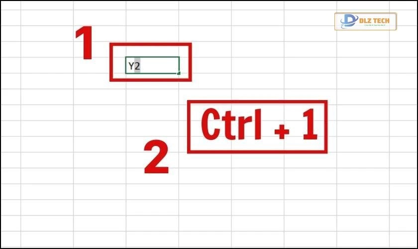 Nhấn kết hợp phím Ctrl + 1