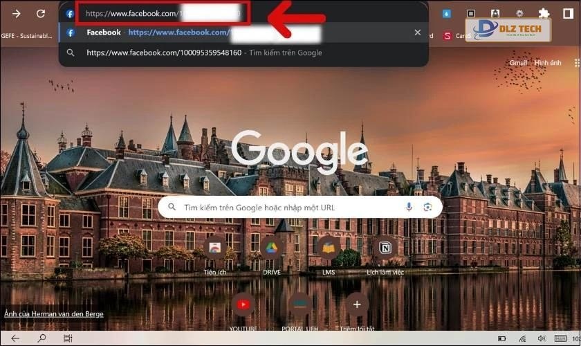 Nhập theo cú pháp https://www.facebook.com/[id]