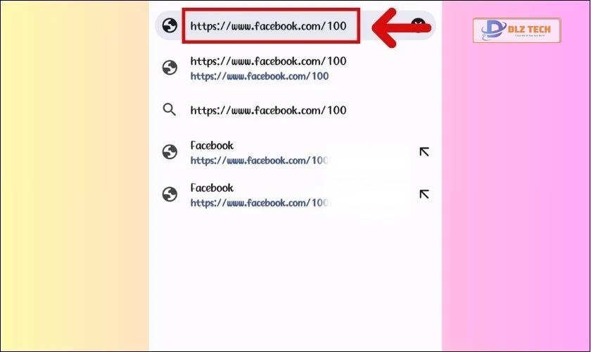Nhập theo cú pháp https://www.facebook.com/[id]