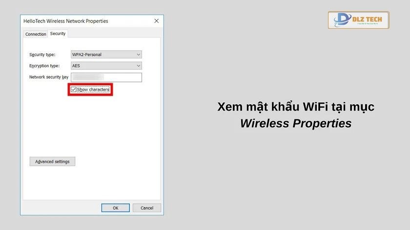 xem mật khẩu wifi win 10