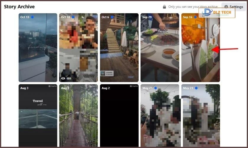 Tìm story và nhấp vào nó