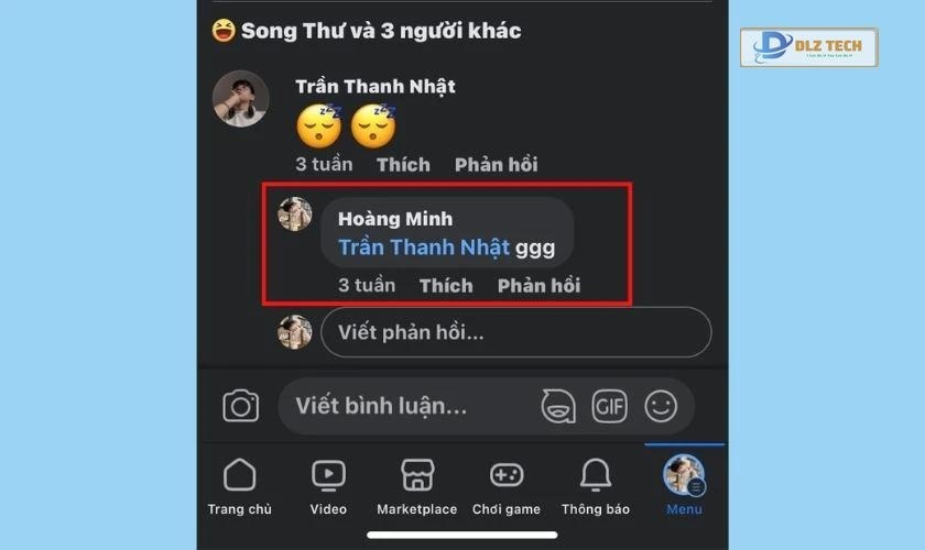 Hướng dẫn xóa bình luận Facebook qua điện thoại