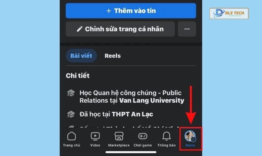 Truy cập Menu để phục hồi bình luận