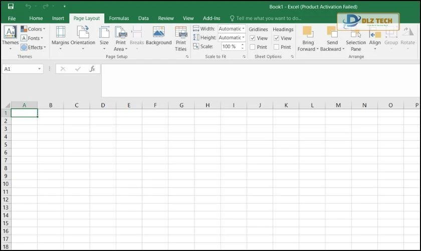 Ẩn dòng kẻ bảng trong Excel