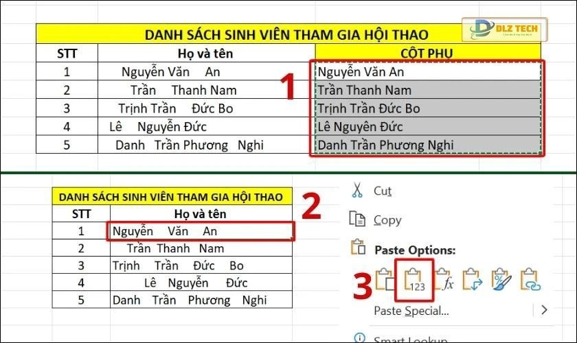 copy công thức trong excel
