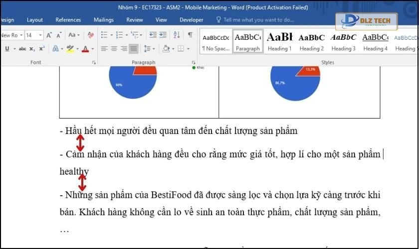 kết quả sau khi xóa dòng trống