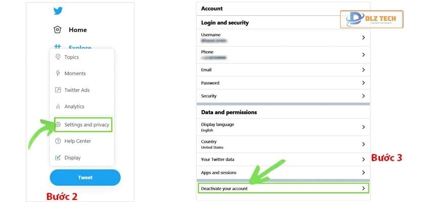Cách xóa tài khoản Twitter vĩnh viễn trên web