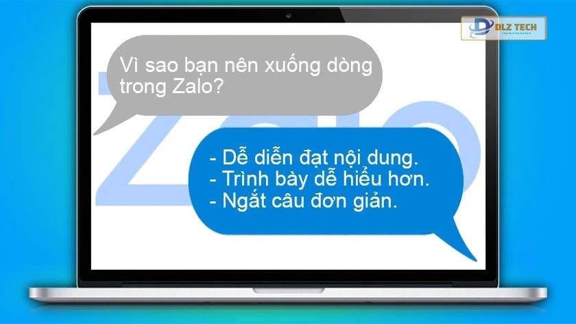 Vì sao nên nhắn tin xuống dòng trong Zalo