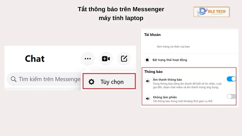 Cách tắt thông báo tin nhắn Messenger Facebook