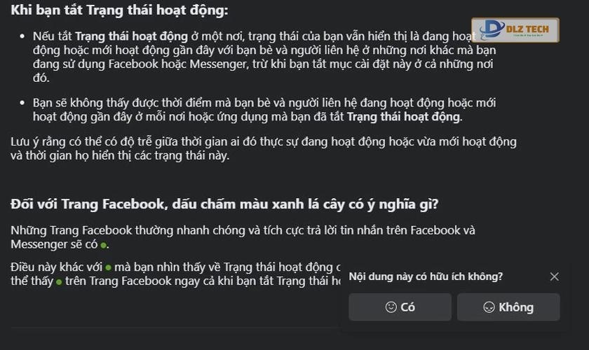 Dựa theo trạng thái của tin nhắn