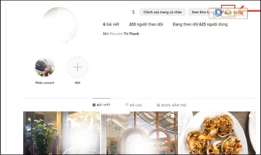 Nhấp vào biểu tượng cài đặt
