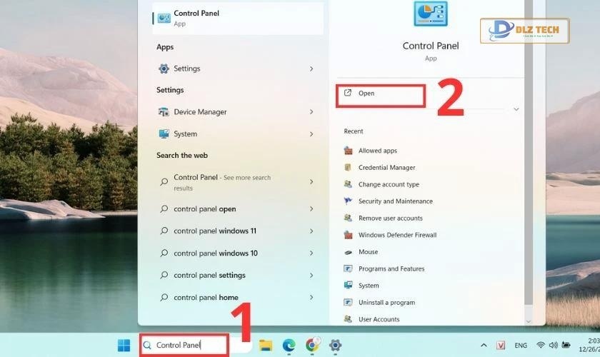 Hướng dẫn tắt tường lửa Win 11 với Control Panel