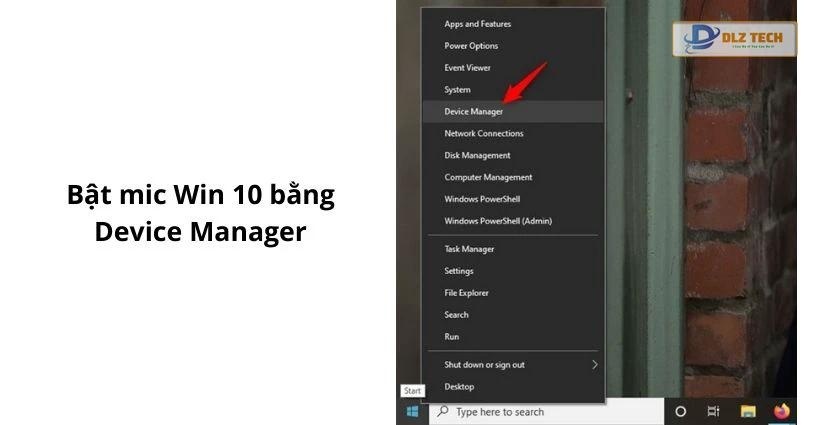 Kích hoạt microphone qua Device Manager