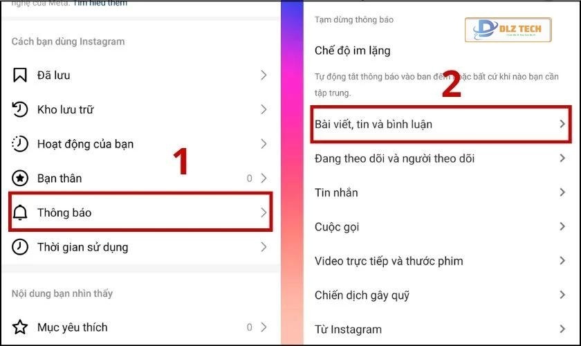 Cách thay đổi âm thanh thông báo Instagram trên Android 