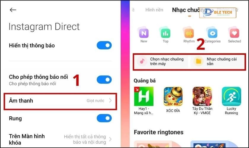 Cách thay đổi âm thanh thông báo Instagram trên Android 