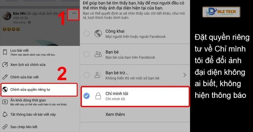Cách chỉnh sửa quyền riêng tư