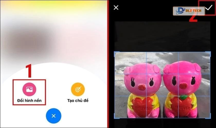 Chọn đổi màn hình bàn phím