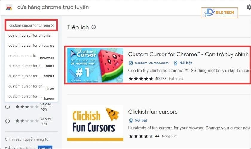 cách custom con trỏ chuột trong chrome