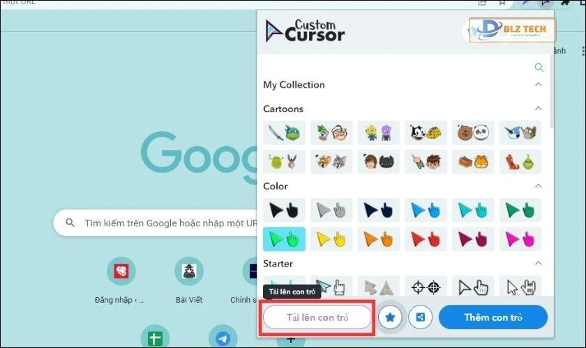 tạo con trỏ chuột theo ý thích