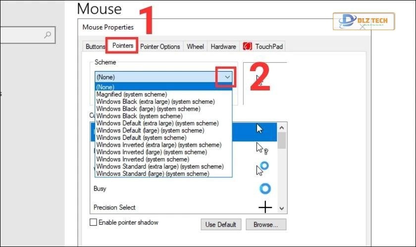 hướng dẫn cài trỏ chuột khác trên win 10