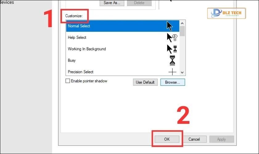 custom con trỏ chuột đẹp trên máy tính win 10