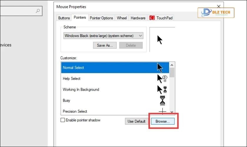 hướng dẫn thay đổi con trỏ chuột trên win 10
