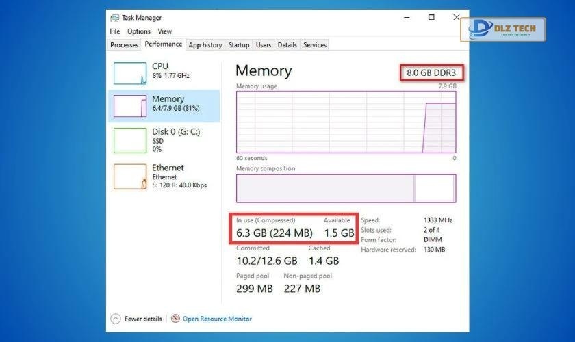Cách xác định laptop có thiếu RAM hay không?