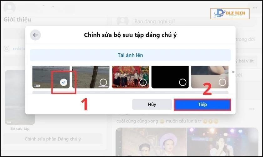 Tích vào tin và lựa chọn