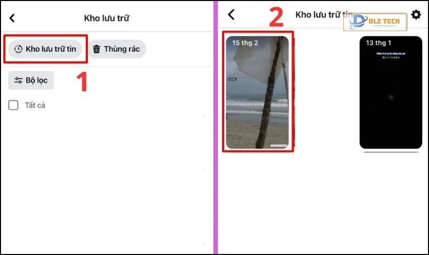 Chọn tin cũ bạn muốn thêm vào tin nổi bật