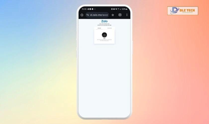 Quét mã QR từ Zalo