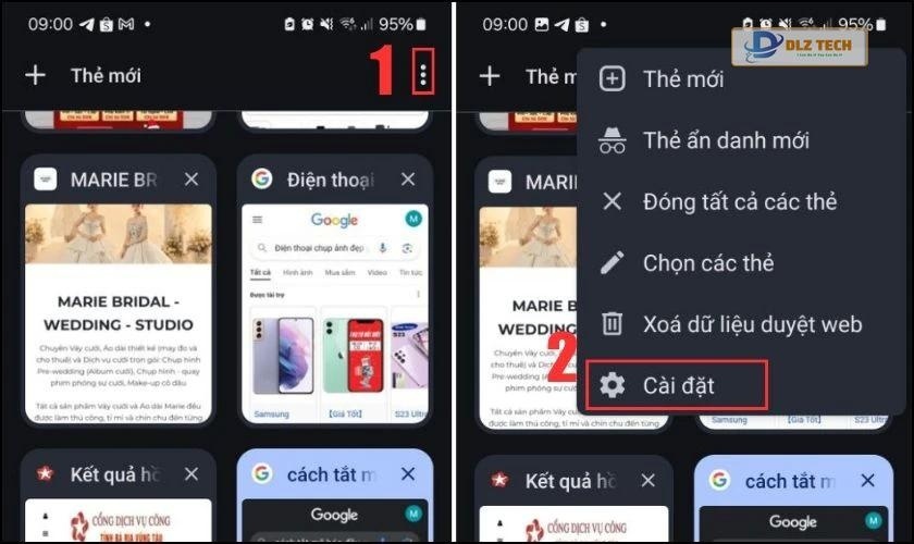 Cài đặt trên Android