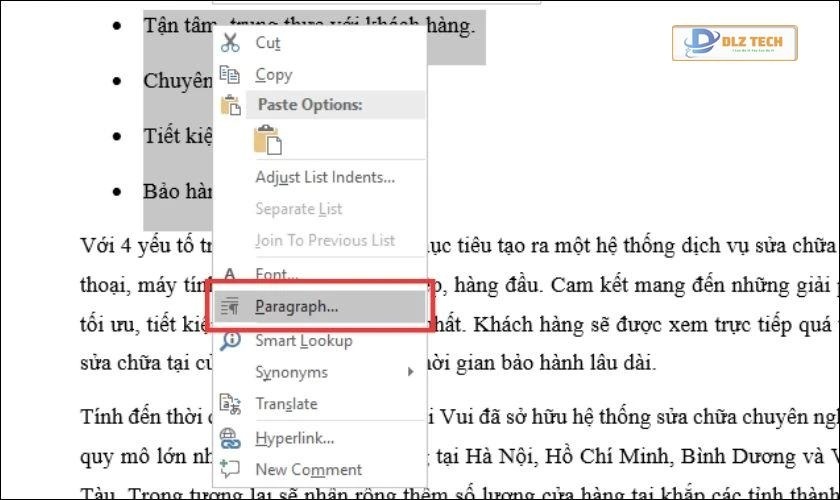 Cách bỏ thụt đầu dòng trong Word 2010, 2016