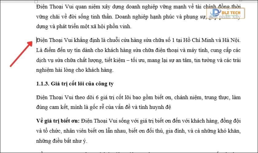 Cách chỉnh thụt đầu dòng trong Word bằng phím tắt Tabs