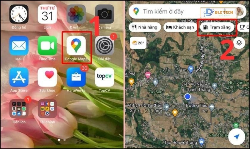 Khởi động Google Maps trên điện thoại