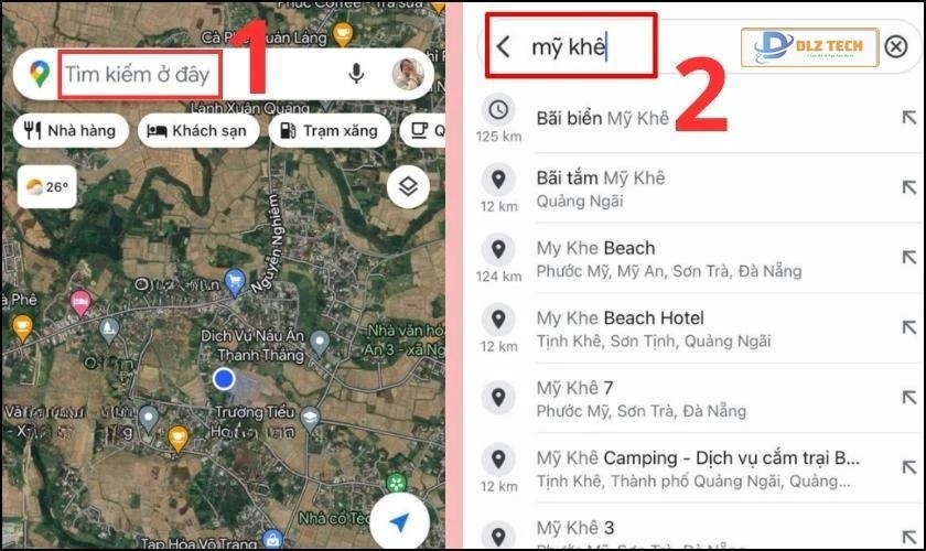 Nhập địa điểm trên Google Maps
