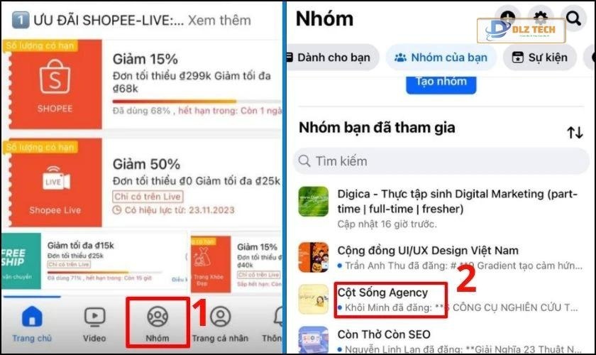 Cách tìm, kết bạn qua hội nhóm, fanpage Facebook