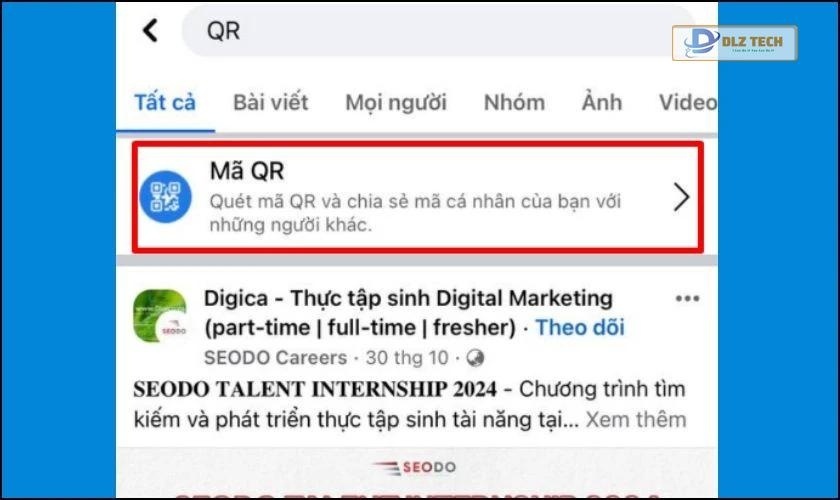 Cách tìm và kết bạn trên Facebook qua mã QR