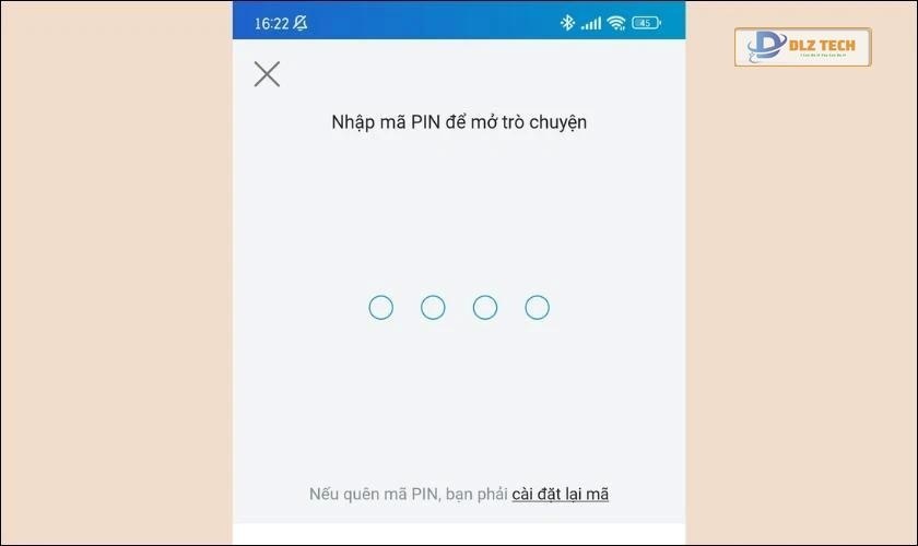 Nhập mã PIN để xem tin nhắn ẩn